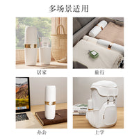 Portable Travel Toothbrush and Toothpaste Holder with Mouthwash Cups