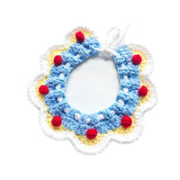 Christmas Knitted Pet Scarf Collar with Bell for Cats and Small Dogs