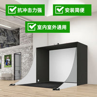 Golf Hitting Cage Practice Net with Double-Layer Screen for Indoor Swing Training
