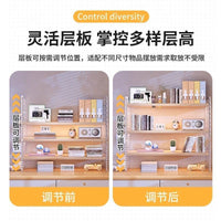 Acrylic Desktop Pegboard Shelf Organizer Multi-layer Display Storage Rack for Office Desk