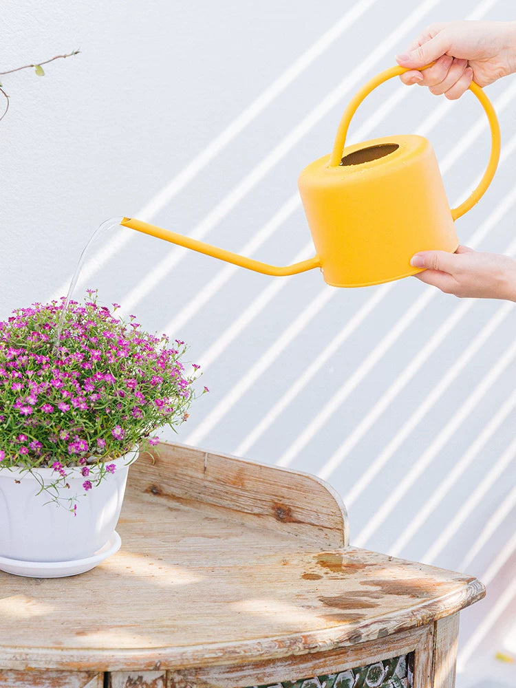 Large Capacity Metal Watering Can with Long Spout for Garden and Indoor Plants