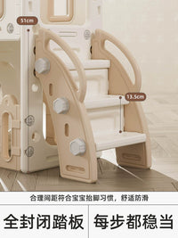 Kids Indoor Slide and Swing Set with Drawing Board or Platform, Toddler Home Playground Activity Center