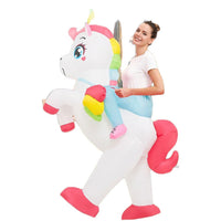 Inflatable Unicorn Rainbow Wing Costume for Adults and Kids - Halloween Cosplay & Performance