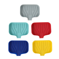 Silicone Soap Dish with Drain, Portable Bathroom Soap Holder for Home Use