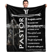 Flannel Prayer Blanket for Boss Gifts, Thickened Office Sofa Throw