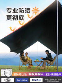 Primitive Man Quick-Setup Octagonal Tarp Tent for Outdoor Camping and Sun Protection