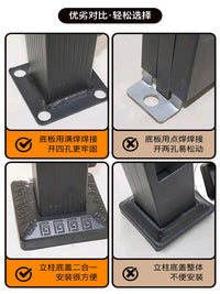 Aluminum Alloy Garden Fence Outdoor Villa Courtyard Balcony Railing Modern Protective Barrier