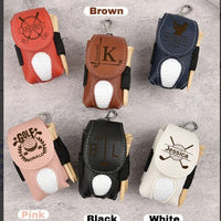 Portable Golf Ball and Tee Holder Pouch with Waist Clip