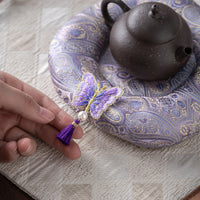 Chinese Style Padded Fabric Teapot Coaster Heat-Insulating Cotton Linen Thickened Anti-Scald Tea Ceremony Accessory