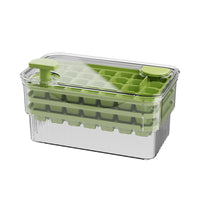 Press-Type Ice Cube Tray with Lid, Food-Grade, for Homemade Ice and Refrigerator Storage