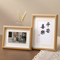 Wooden Photo Frame for Tabletop Display, 5-10 inch and A4, Walnut Finish