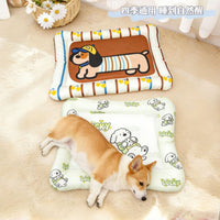Cooling Pet Mat for Summer - Tear-Resistant Dog and Cat Bed