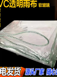 Transparent Waterproof Tarpaulin for Outdoor Windproof and Rainproof Enclosures