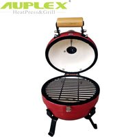 12-Inch Ceramic Portable BBQ Grill for Outdoor Tabletop Cooking