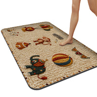 Thickened Absorbent Non-Slip Bathroom Mat for Toilet and Shower Room Entrance