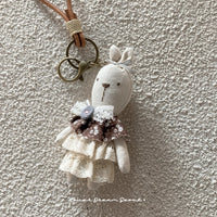 Handmade Cartoon Rabbit Keychain Bag Charm