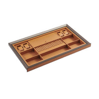 Cabinet Drawer Leather Jewelry Organizer Tray for Wardrobe Closet Storage