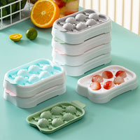 Creative Press-Type Ice Ball Maker Silicone Mold for Homemade Ice Cubes
