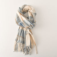Plaid Korean Style Couple Scarf Thickened Warm Neck Warmer for Autumn Winter