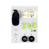 Camping Pegboard Storage Rack for Outdoor Gear - No-Drill Tent Awning Wall Organizer