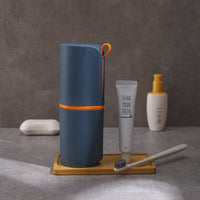 Nordic Style Portable Travel Mouthwash Cup Toothbrush Holder for Outdoor Business Trips