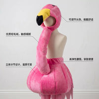 Inflatable Flamingo Costume for Kids Halloween Cosplay Stage Performance
