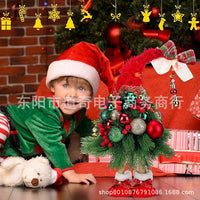 Christmas Gnome Wreath Door Hanging Decoration for Holiday Wall Decor