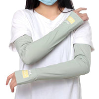Japanese Style UV Protection Cooling Arm Sleeves for Summer Outdoor Activities