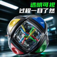 3D Rope Knot Magic Cube Puzzle for Kids, Logic Training and Stress Relief Toy