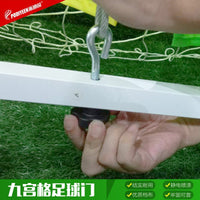 Football Training Target Goal, 9-Hole Soccer Shooting Practice Net for Accuracy and Precision