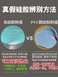 Silicone Heat Resistant Table Mat for Hot Pots and Pans, Thickened Non-Slip Trivet for Dining Tables