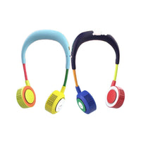 Portable USB Rechargeable Bladeless Neck Fan for Students and Office