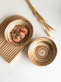 Handmade Irregular Ceramic Bowl for Noodles, Soup, Salad, and Fruit