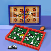 Fast Sling Puck Game for Kids, Two-Player Competitive Tabletop Game, Educational Party Toy