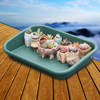 Multifunctional Gardening Potting Tray with Soil Mixing Basin and Scoop