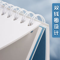 Macaron Color Coil-Bound Sketchbook for Artists, Portable A5/A6 Marker Paper Notebook