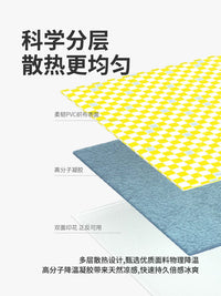 ZEZE Pet Cooling Mat for Cats and Dogs, Summer Ice Pad for Sleeping, Cool Mat
