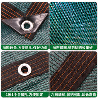 Dark Green Sun Shade Net for Outdoor Patio and Balcony, Windproof Sunscreen Fabric for Fences and Carports