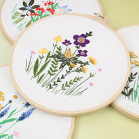 DIY Floral Bouquet Hand Embroidery Kit for Beginners