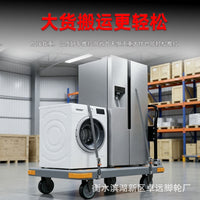 Foldable Platform Cart with Silent Wheels for Heavy-Duty Moving and Hauling