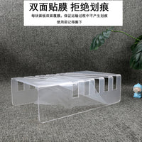 Acrylic Tile & Stone Sample Display Rack for Countertop or Wall Mount