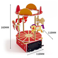 DIY Carousel Science Experiment Kit for Kids, STEM Educational Toy