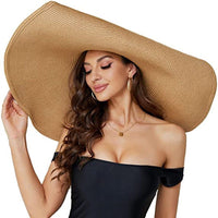 Women's Foldable Wide Brim Sun Hat for Beach and Travel