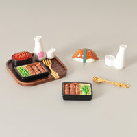 Miniature Japanese Sushi Food Play Set for Dollhouse Decoration