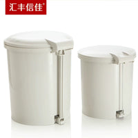 HSBC Xinjia Japanese Style Pedal Trash Can with Inner Bucket for Office Bathroom Home