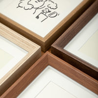Wooden Square Photo Frame with Hollow Design, Desktop Display for 4, 5, 6, 9 Inch Pictures