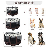 Foldable Octagonal Pet Playpen Tent for Cats and Small Animals, Portable Outdoor/Indoor Cat Enclosure