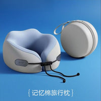 G4A Ice Silk Memory Foam U-Shaped Neck Pillow for Travel, Car, and Airplane