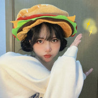 Funny Cartoon Hamburger Hat for Cosplay & Stage Performance