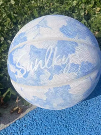 Girls' PU Leather Basketball for Training & Match Play - Sizes 5, 6, 7
